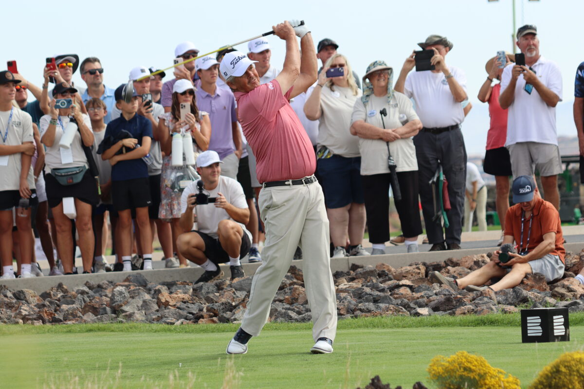 Jay Don Blake opening tee shot PGA Tour, Greater Zion Event
