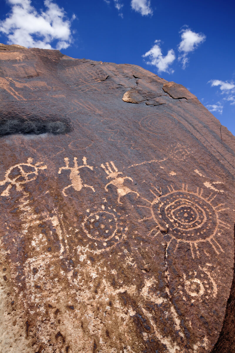 Ancient Native American Petroglyphs, Little Black Mountain Petroglyph Site near St. George, UT