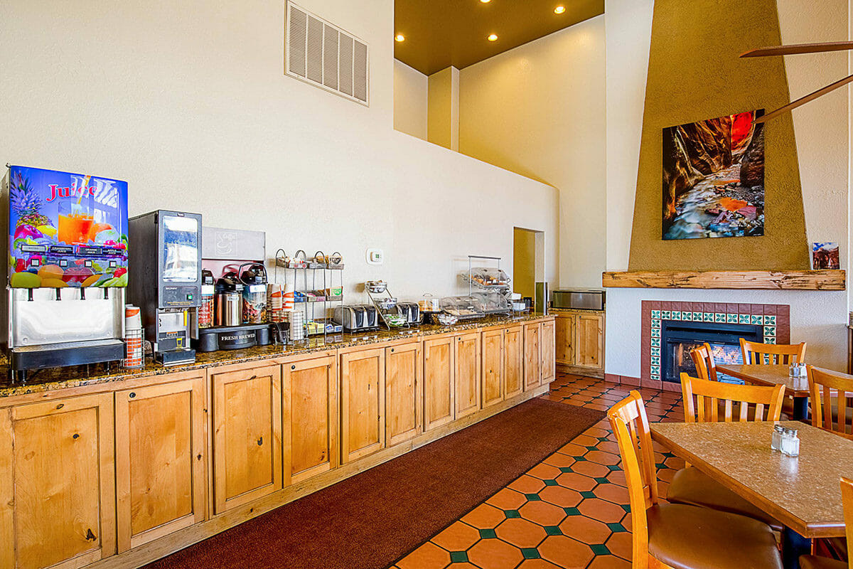 Hotel breakfast area