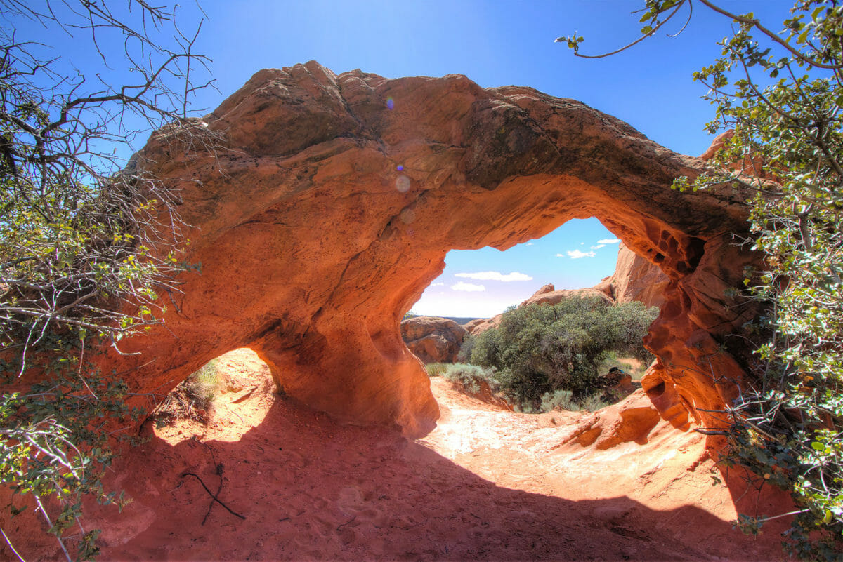 Incredible sandstone arch