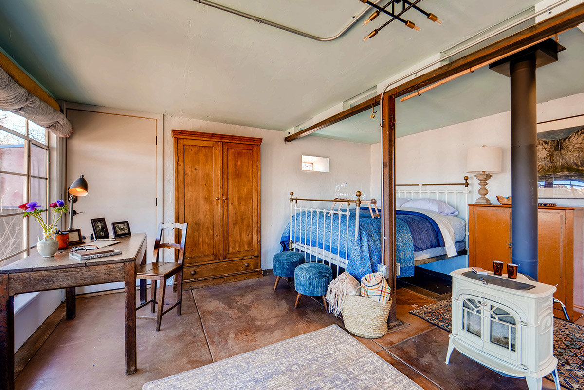 Rustic bedroom in mountain home