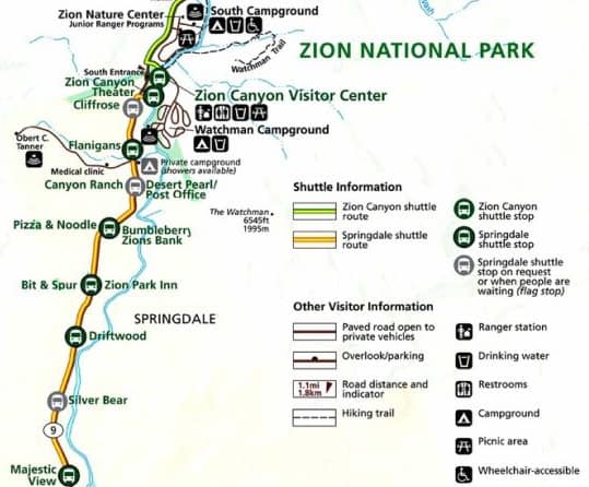 shuttle-route-in springdale-ut-helping-visitors-get-to-zion-national-park