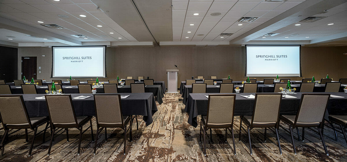 Board room setting in hotel