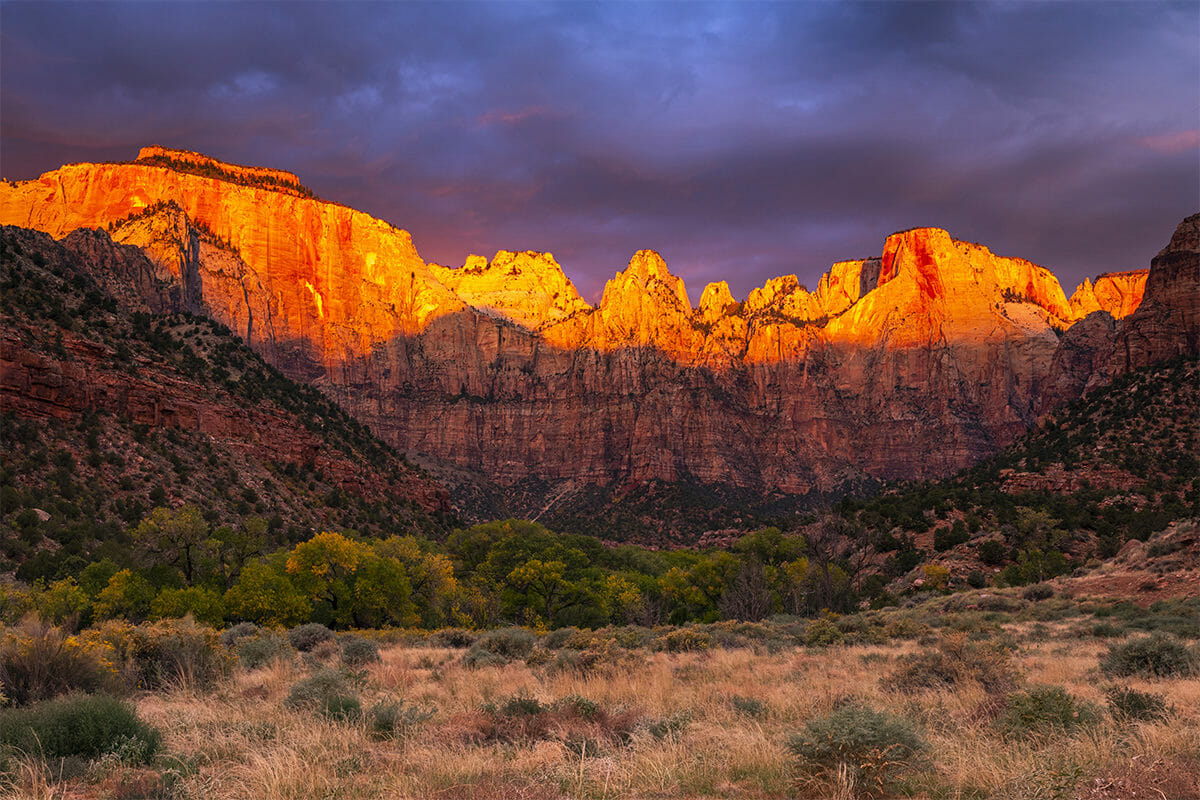 Sunset over the Temple