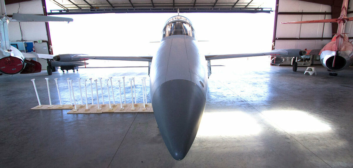 Noseconde closeup of jet