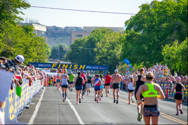 Greater Zion Event: St. George Marathon finish line